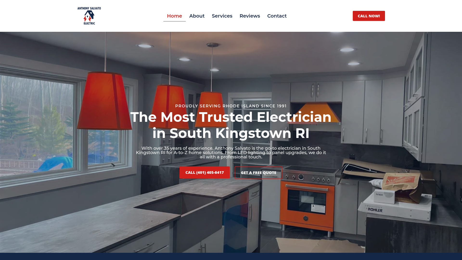 Anthony Salvato Electric website designed by Yareli Guzman